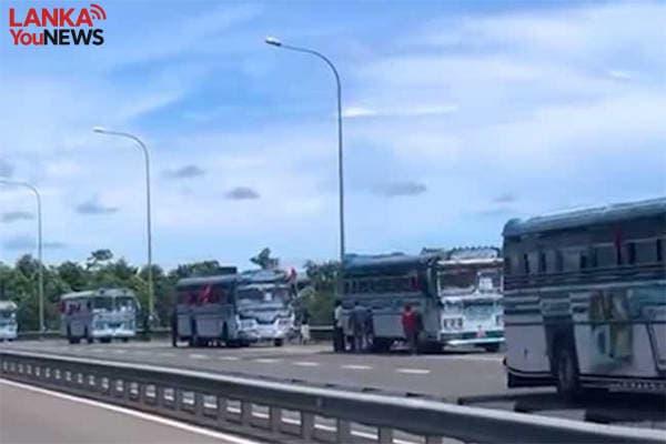 අධිවේගයේ නැවැත්වූ බස්වලට ඒරෙහිව නීතිමය පියවර 