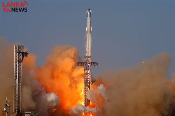  SpaceX Starship රොකට්ටුව පුපුරා යයි